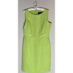 Chelsea Rose‎ Lime Green lined sheath dress  Size 10